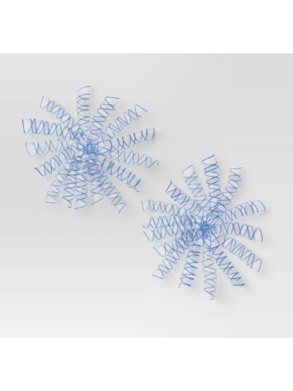 Target 2ct Christmas Festive Frost Premium Curl Swirl Blue - Wondershop™